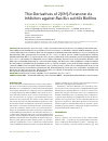 Научная статья на тему 'Thio derivatives of 2(5h)-furanone as inhibitors against Bacillus subtilis biofilms'