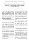 Научная статья на тему 'TIBETAN NOMINALIZED VERB PHRASES AND THEIR MODELING IN THE FORMAL GRAMMAR AND THE COMPUTER ONTOLOGY'