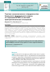 Научная статья на тему 'Торгово-экономическое сотрудничество Уральского федерального округа со странами брикс в системе трансрегиональных отношений'