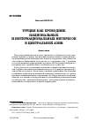 Научная статья на тему 'ТУРЦИЯ КАК ПРОВОДНИК НАЦИОНАЛЬНЫХ И ИНТЕРНАЦИОНАЛЬНЫХ ИНТЕРЕСОВ В ЦЕНТРАЛЬНОЙ АЗИИ'