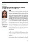 Научная статья на тему 'TYPES OF FINANCIAL DISAGREEMENTS IN FAMILIES: QUALITATIVE EVIDENCE FROM RUSSIA'