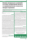 Научная статья на тему 'Влияние минерального комплекса на основе аспарагиновой кислоты на морфометрические показатели желудка'