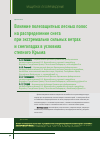 Научная статья на тему 'Влияние полезащитных лесных полос на распределение снега при экстремально сильных ветрах и снегопадах в условиях степного Крыма'