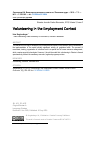 Научная статья на тему 'Волонтерство в контексте занятости'