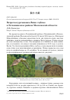 Научная статья на тему 'Встреча курганника Buteo rufinus в Лотошинском районе Московской области'