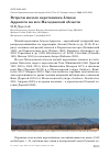 Научная статья на тему 'Встречи малого веретенника Limosa lapponica на юге Магаданской области'
