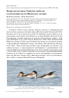 Научная статья на тему 'Встречи пеганки tadorna tadorna в восточной части Финского залива'