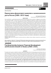 Научная статья на тему 'Взаимосвязь финансового развития и экономического роста России (2000–2022 годы)'