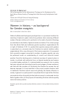 Научная статья на тему 'Women in history — as backgrond for Gender exegesis'