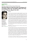 Научная статья на тему 'Workshop review: new economic sociology and sociology: Where do They Meet? Where do They Diverge? Warsaw, May 22-23, 2017'