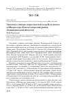 Научная статья на тему 'Заметки о птицах окрестностей озер Пелушское и Шидрозеро (Бокситогорский район Ленинградской области)'