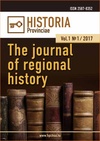 Научный журнал по политологическим наукам,истории и археологии, 'Historia provinciae – the journal of regional history'